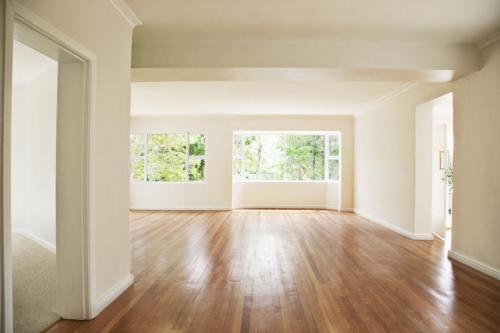 Empty Living Room With White Walls