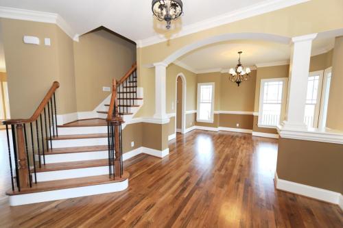 Home Interior With Hardwoods